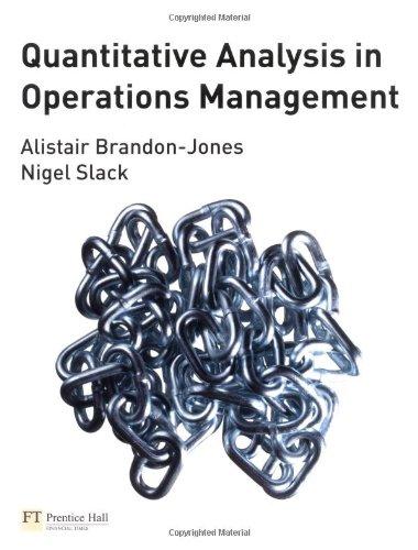Book Quantitative Analysis in Operations Management free