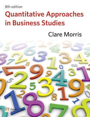Book Quantitative Approaches in Business Studies free