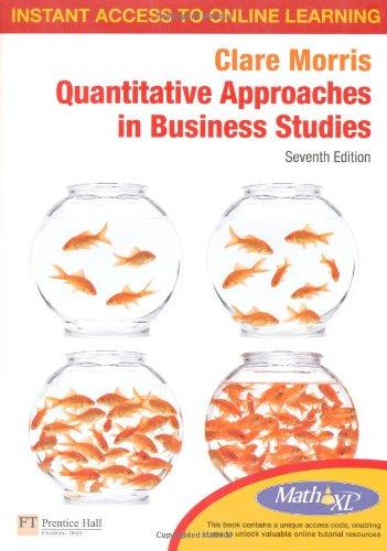 Book Quantitative Approaches in Business Studies free