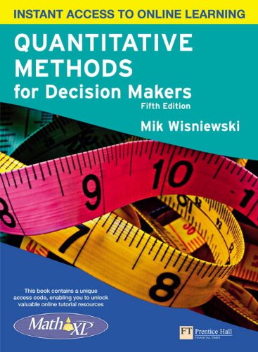 Book Quantitative Methods For Decision Makers With Mymathlab Global free