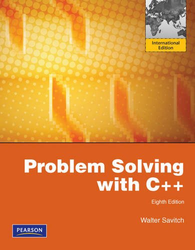 Book Problem Solving with C++: International Edition free