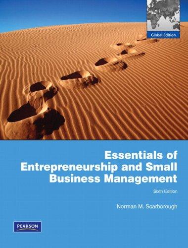 Book Essentials of Entrepreneurship and Small Business Management: Global Edition free