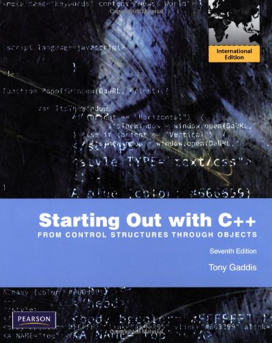 Book Starting Out with C++: From Control Structures to Objects with My Programminglab free