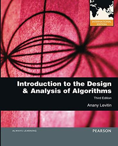 Book Introduction to the Design and Analysis of Algorithms free