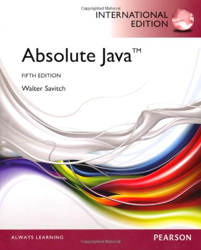 Book Absolute Java With Myprogramminglab free