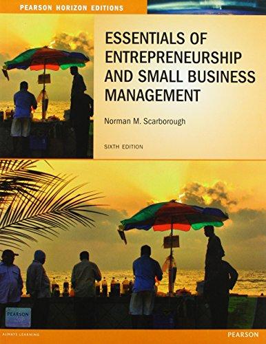 Book Essentials of Entrepreneurship and Small Business Management free