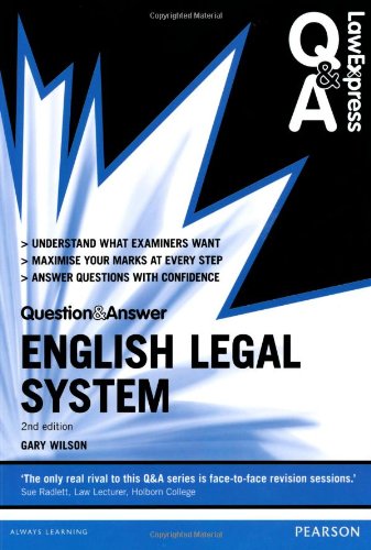 Book Law Express Question and Answer: English Legal System 2nd edn (Law Express Questions & Answers) free