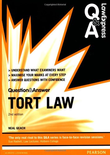 Book Law Express Question and Answer: Tort Law (Law Express Questions & Answers) free