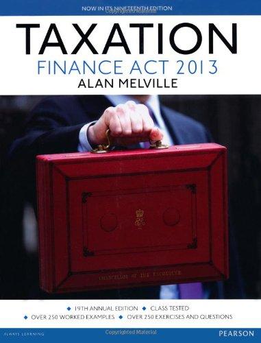 Book Taxation: Uk Finance Act 2013 free