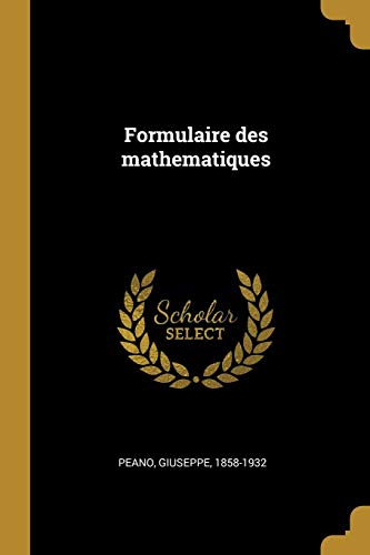 Book Formulaire Des Mathematiques (french Edition) free
