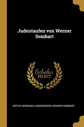 Book Judentaufen von Werner Sombart (German Edition) free