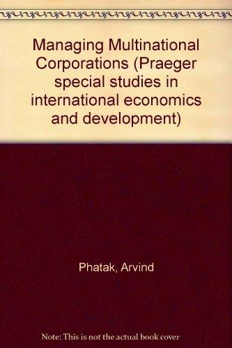 Book Managing Multinational Corporations free