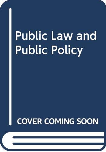 Book Public Law And Public Policy (praeger Special Studies In U.s. Economic, Social, And Political Issues) free