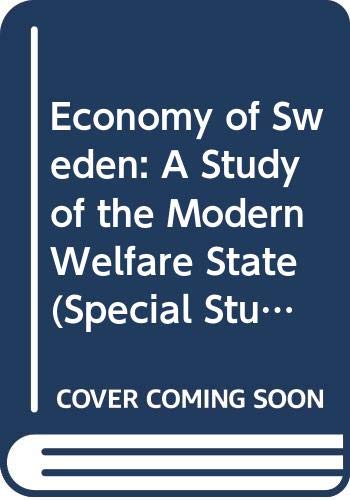 Book The Economy of Sweden; a Study of the Modern Welfare State free