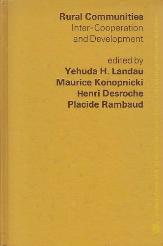 Book Rural Communities: Inter-cooperation And Development free