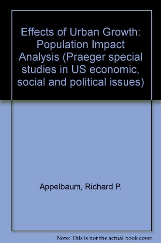 Book The Effects Of Urban Growth: A Population Impact Analysis free