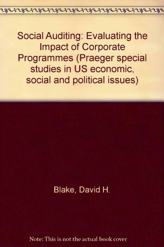 Book Social Auditing: Evaluating The Impact Of Corporate Programs free