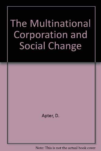 Book The Multinational Corporation And Social Change free