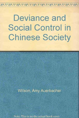 Book Deviance And Social Control In Chinese Society free