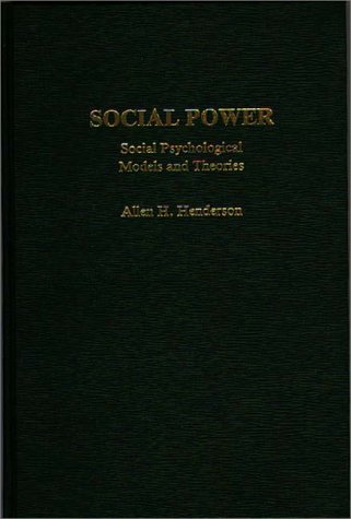 Book Social Power: Social Psychological Models And Theories free