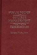 Book Public Policy And College Management Title Iii Of The Higher Education Act free