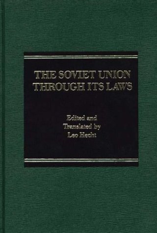 Book The Soviet Union Through Its Laws free