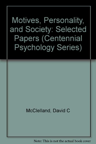 Book Motives, Personality, And Society: Selected Papers (centennial Psychology) free