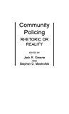 Book Community Policing: Rhetoric or Reality free