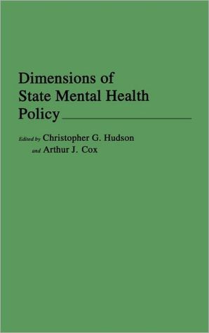 Book Dimensions of State Mental Health Policy: free