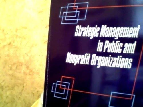 Book Strategic Management in Public and Nonprofit Organizations free