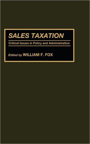 Book Sales Taxation: Critical Issues in Policy and Administration free