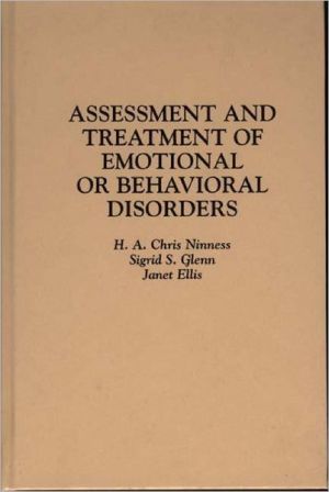 Book Assessment and Treatment of Emotional or Behavioral Disorders free