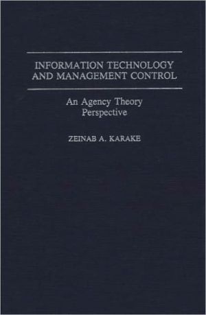 Book Information Technology and Management Control: An Agency Theory Perspective free