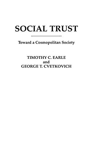 Book Social Trust: Toward a Cosmopolitan Society free