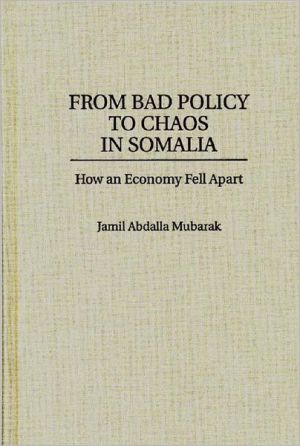 Book From Bad Policy to Chaos in Somalia: How an Economy Fell Apart free