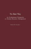 Book No Best Way: An Evolutionary Perspective on Human Resource Management free