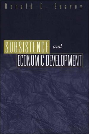 Book Subsistence and Economic Development free