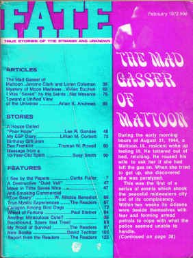 Book Fate Magazine, February 1972: The Mad Gasser Of Mattoon (vol. 25, No. 2) free