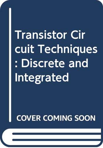 Book Transistor Circuit Techniques free