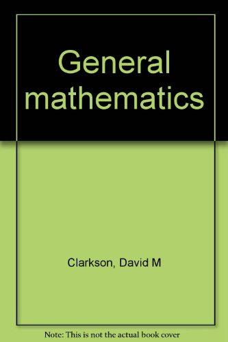 Book General Mathematics free