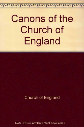 Book The Canons Of The Church Of England free