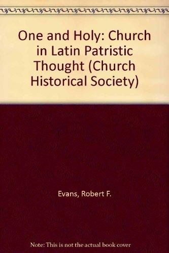 Book One And Holy: The Church In Latin Patristic Thought (church Historical Series) free