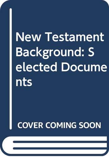 Book New Testament Background: Selected Documents free