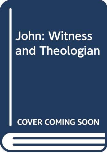 Book John, witness and theologian free
