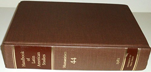 Book 44: Handbook Of Latin American Studies: Humanities free