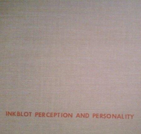 Book Inkblot Perception And Personality: Holtzman Inkblot Technique (hogg Foundation Research) free
