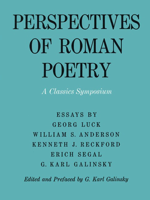 Book Perspectives of Roman Poetry free