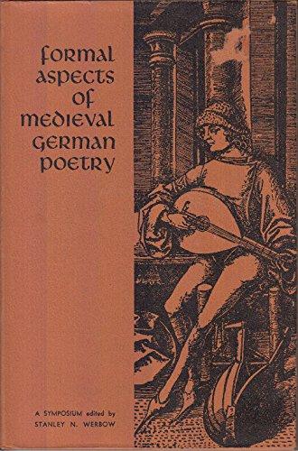 Book Formal Aspects of Medieval German Poetry: A Symposium (English and German Edition) free