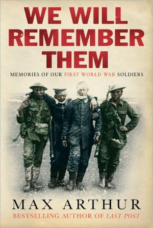 Book We Will Remember Them: Memories of Our First World War Soldiers free