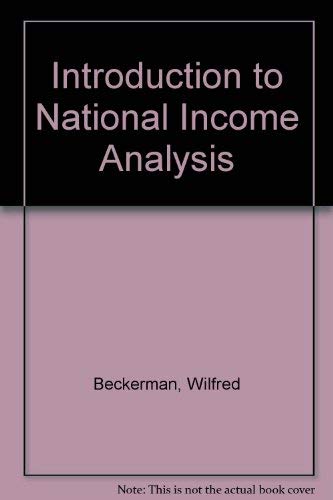 Book Introduction To National Income Analysis free